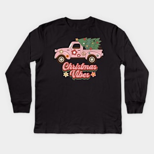 Christmas Vibes Kids Long Sleeve T-Shirt